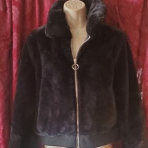 Black Faux Fur Jacket